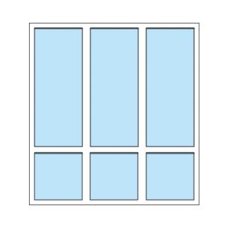 3 Delig Raam Met 3 Onderlichten